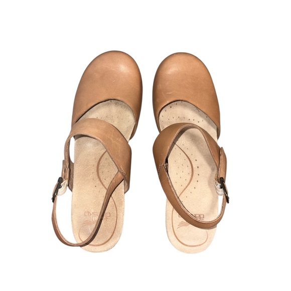 Dansko Thea Leather Mule Clog Slingback Heeled Sandals Bohemian Women’s Size 40 - Picture 6 of 10